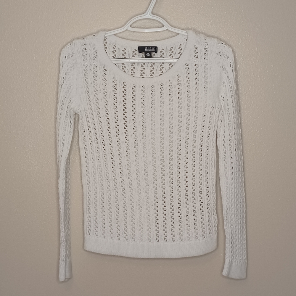 a.n.a White Knit Sweater